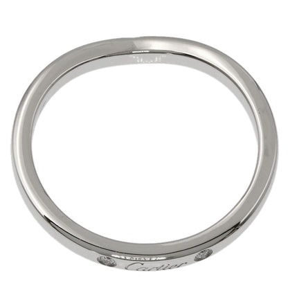 CARTIER Ballerina Curves 3P Diamond #49 Ring Platinum PT950 Ladies [Used]
