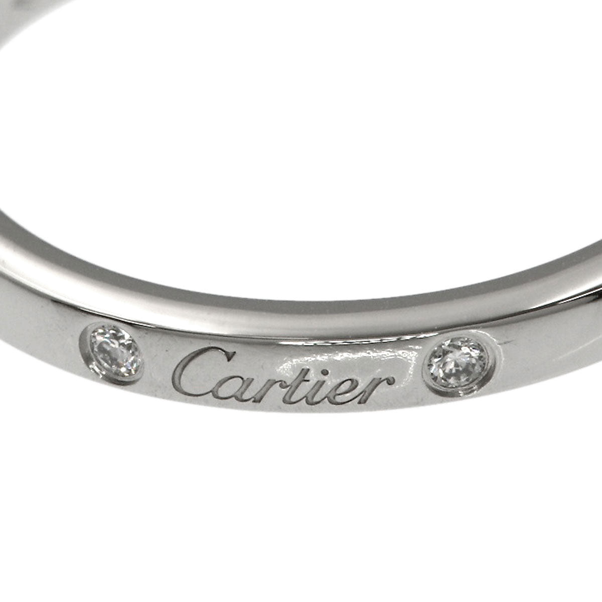CARTIER Ballerina Curves 3P Diamond #49 Ring Platinum PT950 Ladies [Used]