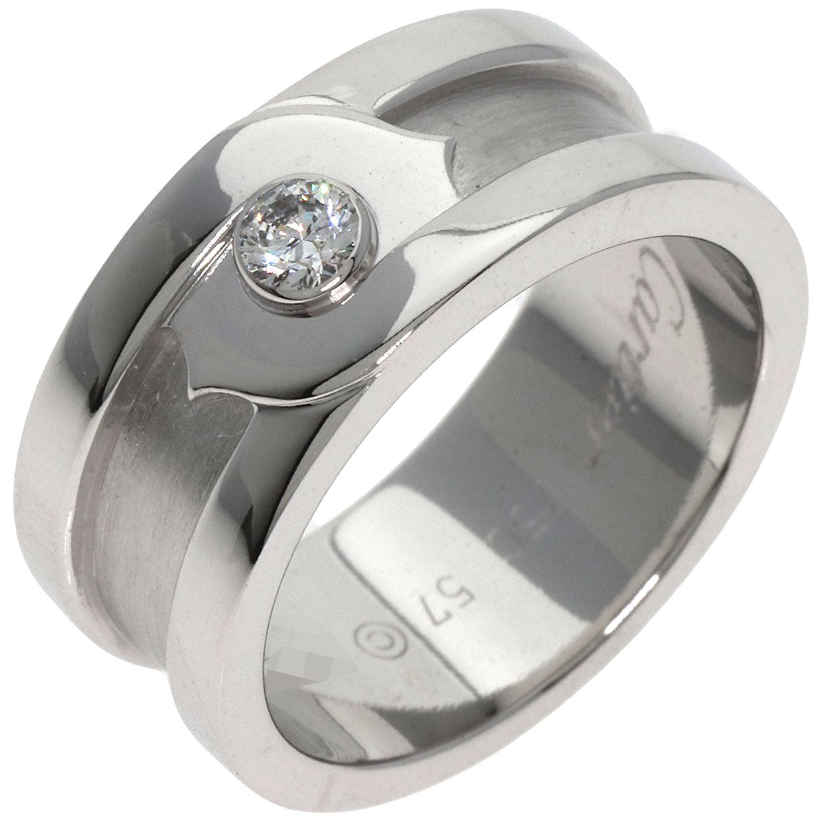 カルティエ C2 フォーチュン ダイヤモンド #57 リング・指輪 K18ホワイトゴールド レディース 【中古】【CARTIER】