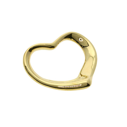 TIFFANY&Co. Open heart Pendant top K18 Yellow Gold Ladies [Used]