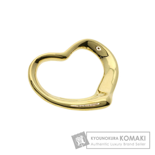 TIFFANY&Co. Open heart Pendant top K18 Yellow Gold Ladies [Used]