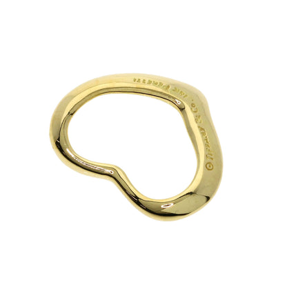 TIFFANY&Co. Open heart Pendant top K18 Yellow Gold Ladies [Used]