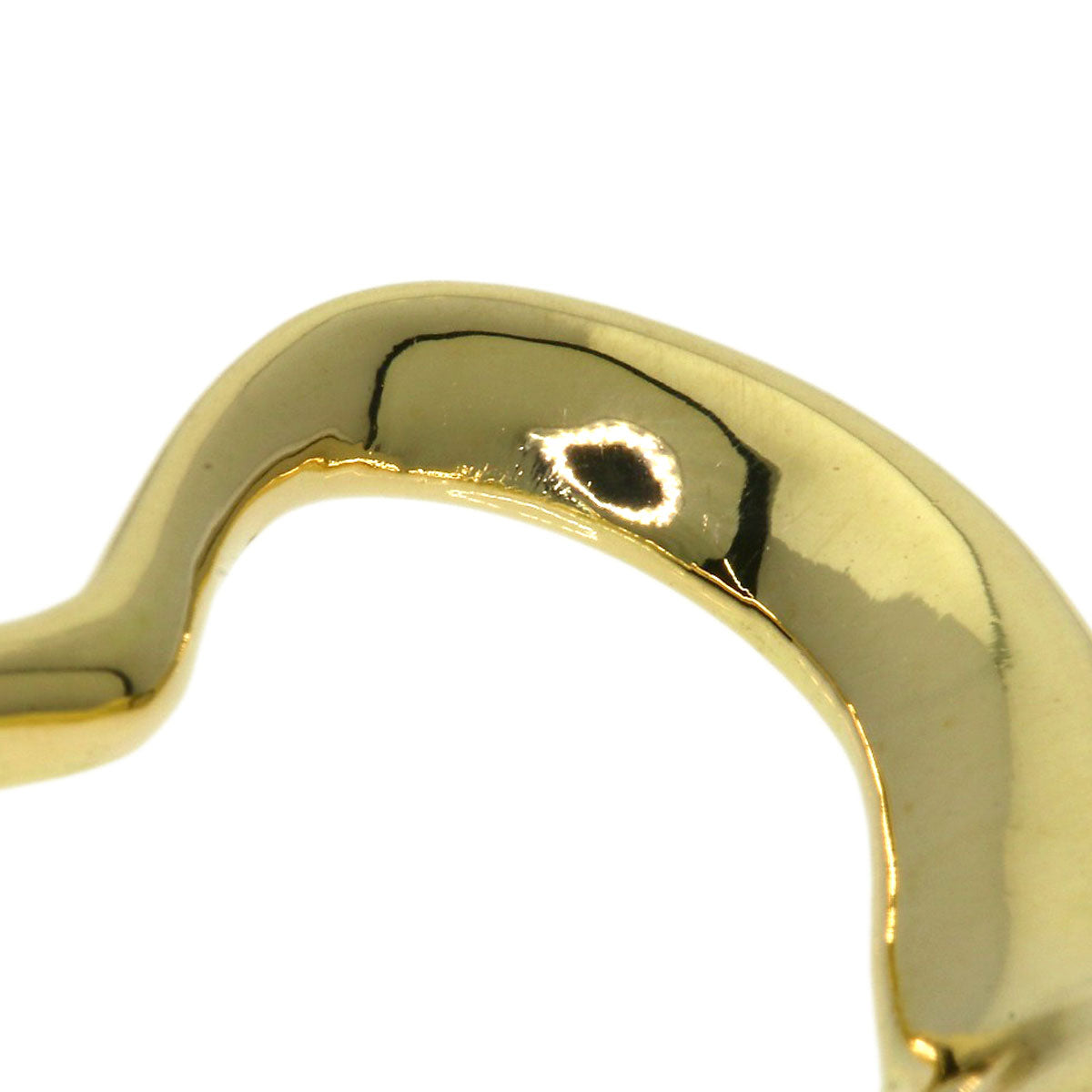 TIFFANY&Co. Open heart Pendant top K18 Yellow Gold Ladies [Used]