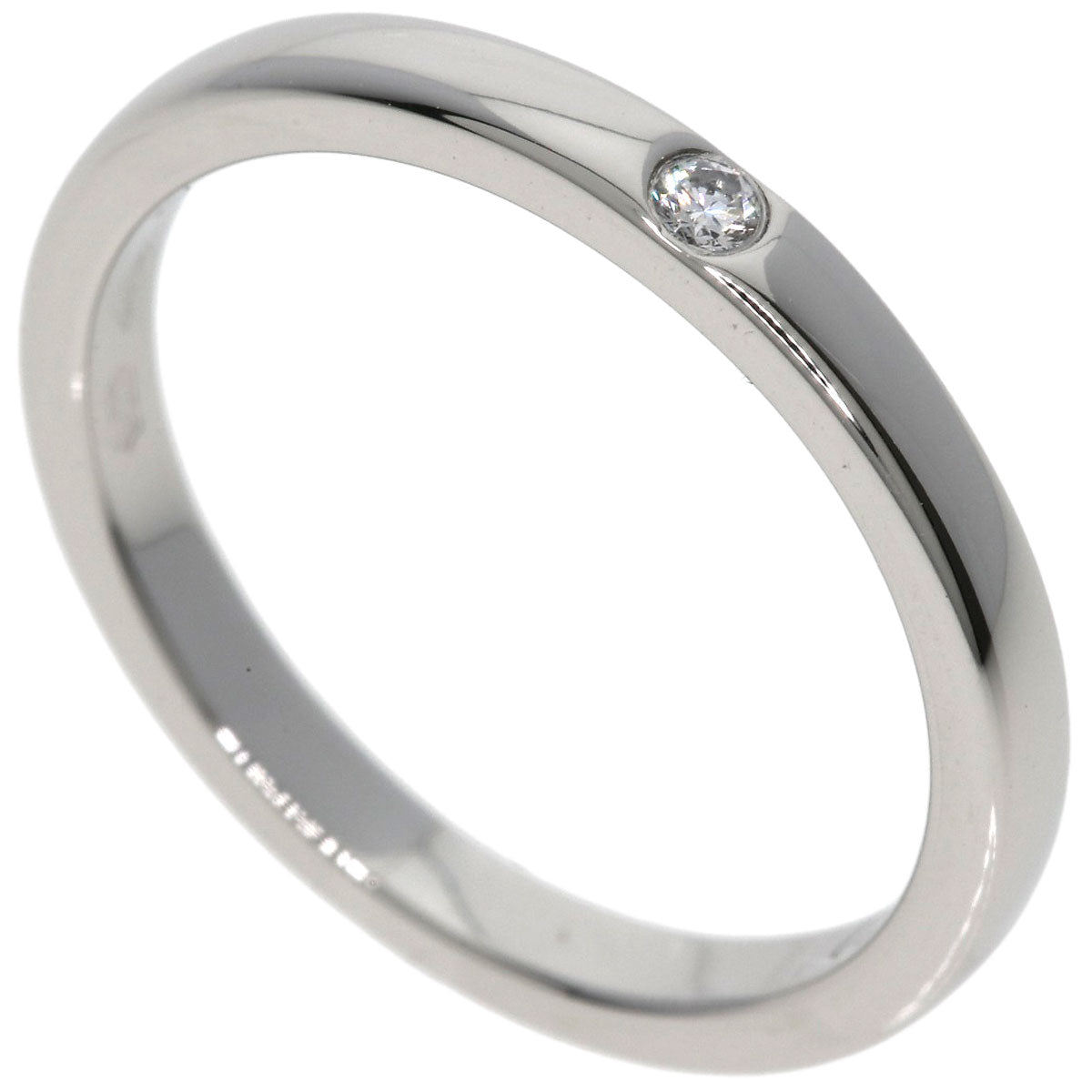 カルティエ バレリーナ ウェディング 1P ダイヤモンド #46 リング・指輪 プラチナPT950 レディース 【中古】【CARTIER】