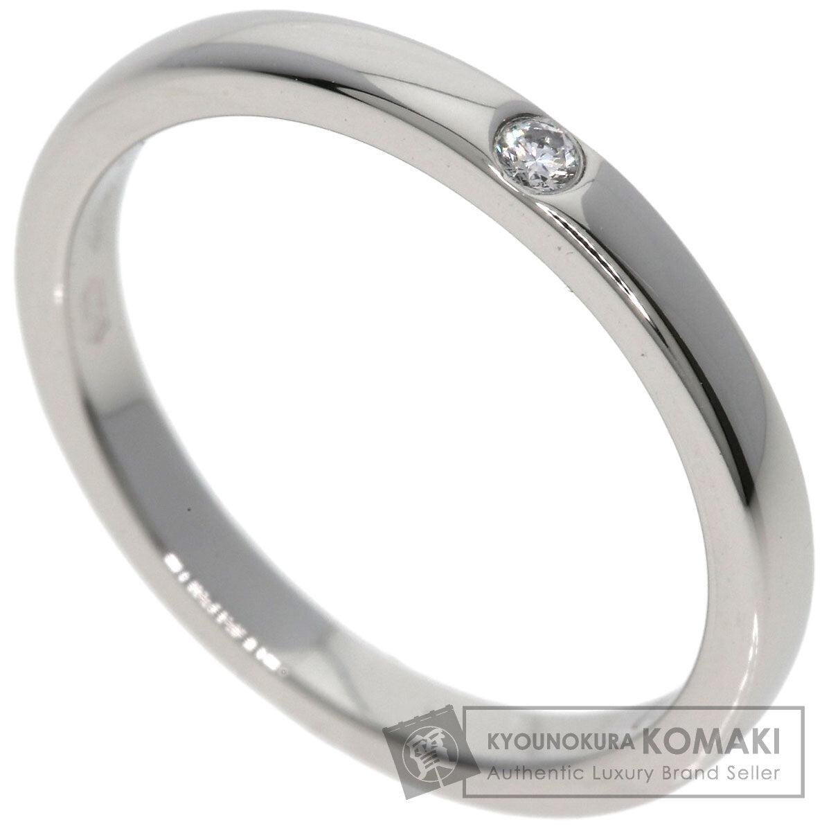 カルティエ バレリーナ ウェディング 1P ダイヤモンド #46 リング・指輪 プラチナPT950 レディース 【中古】【CARTIER】