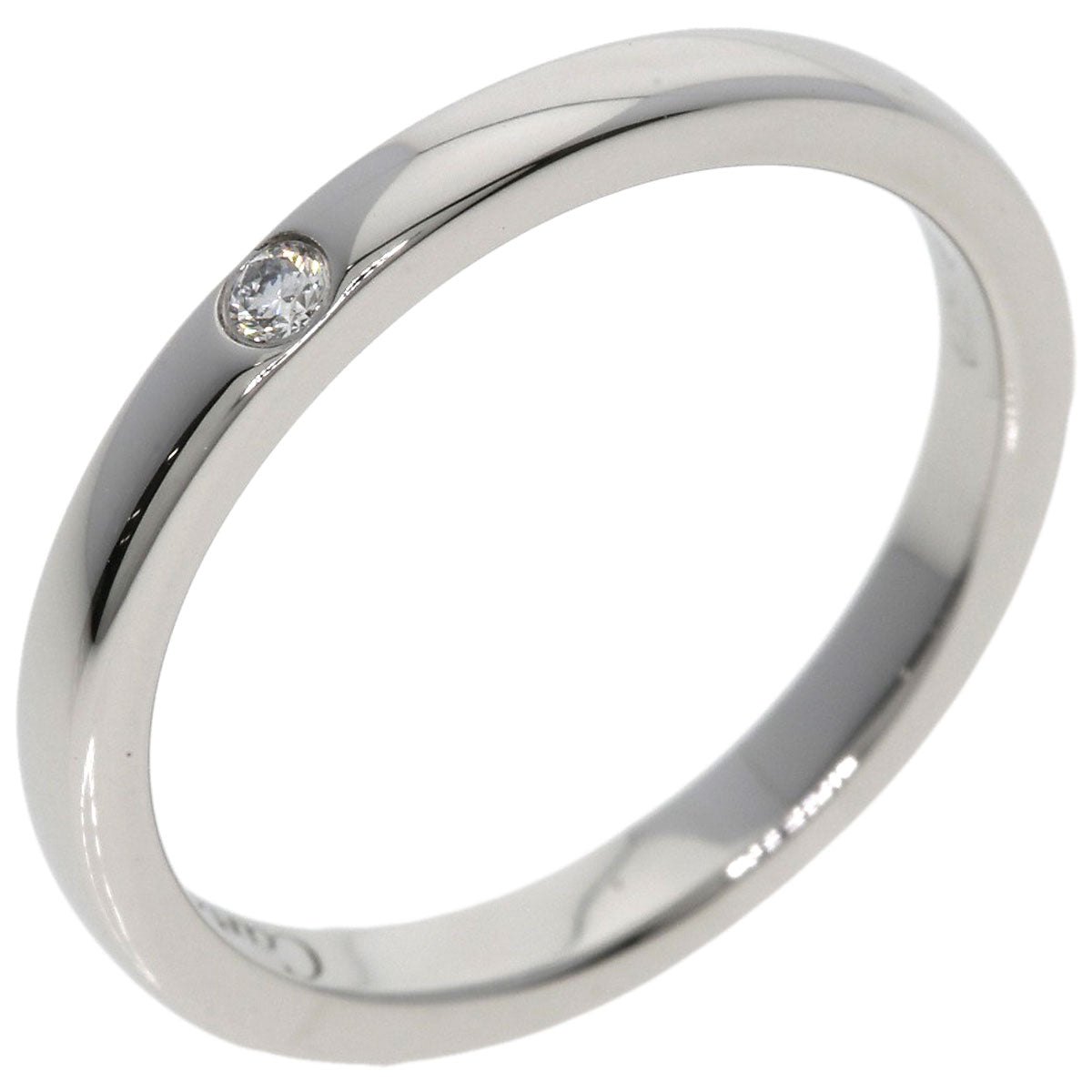 カルティエ バレリーナ ウェディング 1P ダイヤモンド #46 リング・指輪 プラチナPT950 レディース 【中古】【CARTIER】