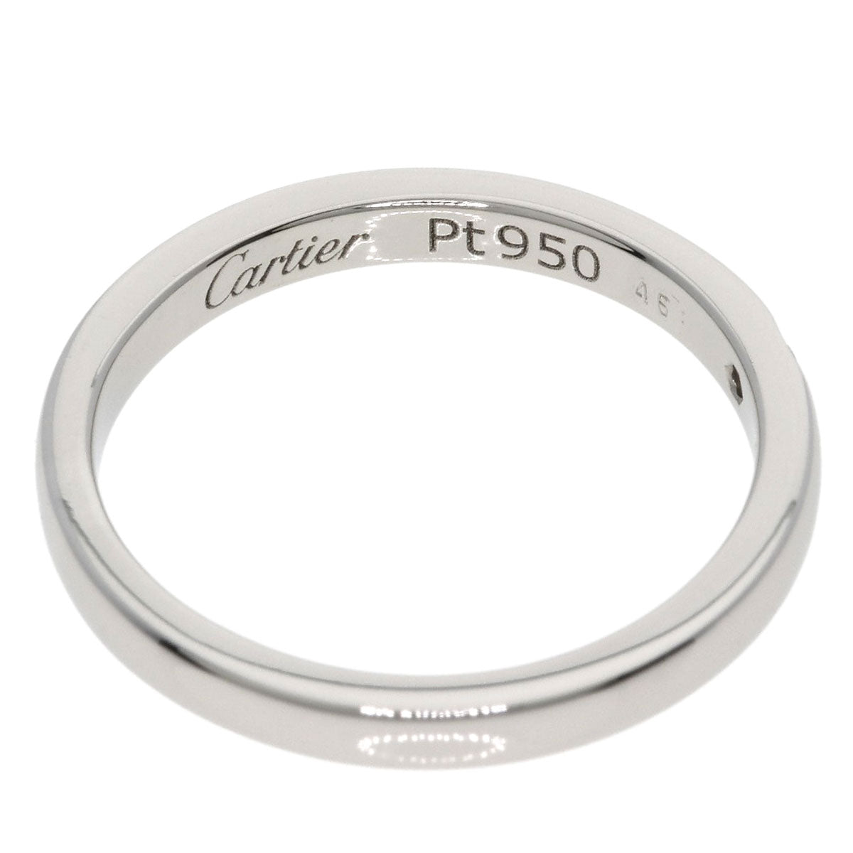 カルティエ バレリーナ ウェディング 1P ダイヤモンド #46 リング・指輪 プラチナPT950 レディース 【中古】【CARTIER】
