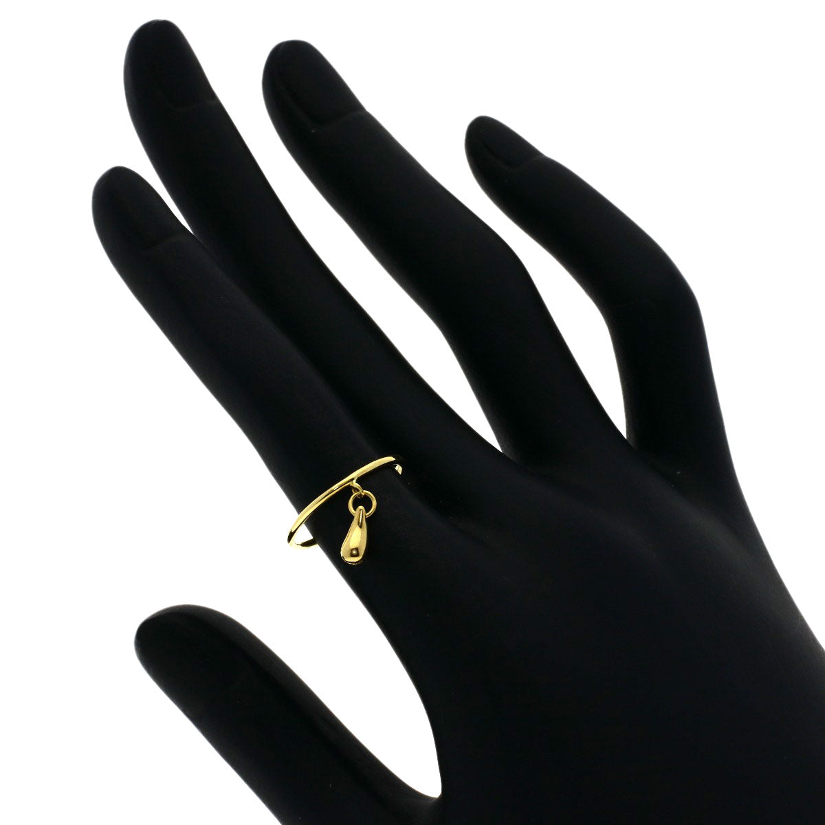 TIFFANY&Co. teardrop Ring K18 Yellow Gold Ladies [Used]