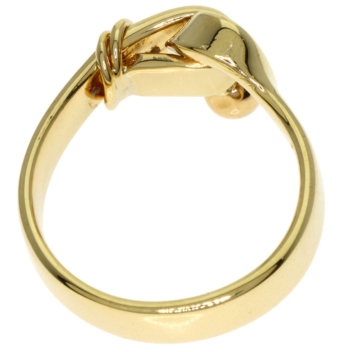 TIFFANY&Co. Hook & Eye Ring K18 Yellow Gold Ladies [Used]