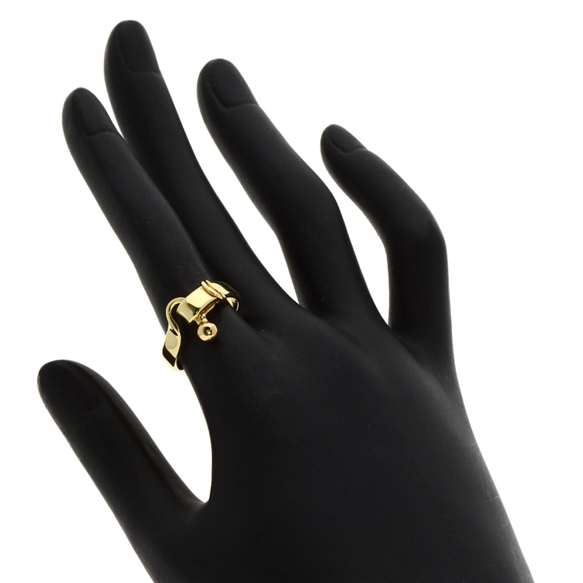 TIFFANY&Co. Hook & Eye Ring K18 Yellow Gold Ladies [Used]
