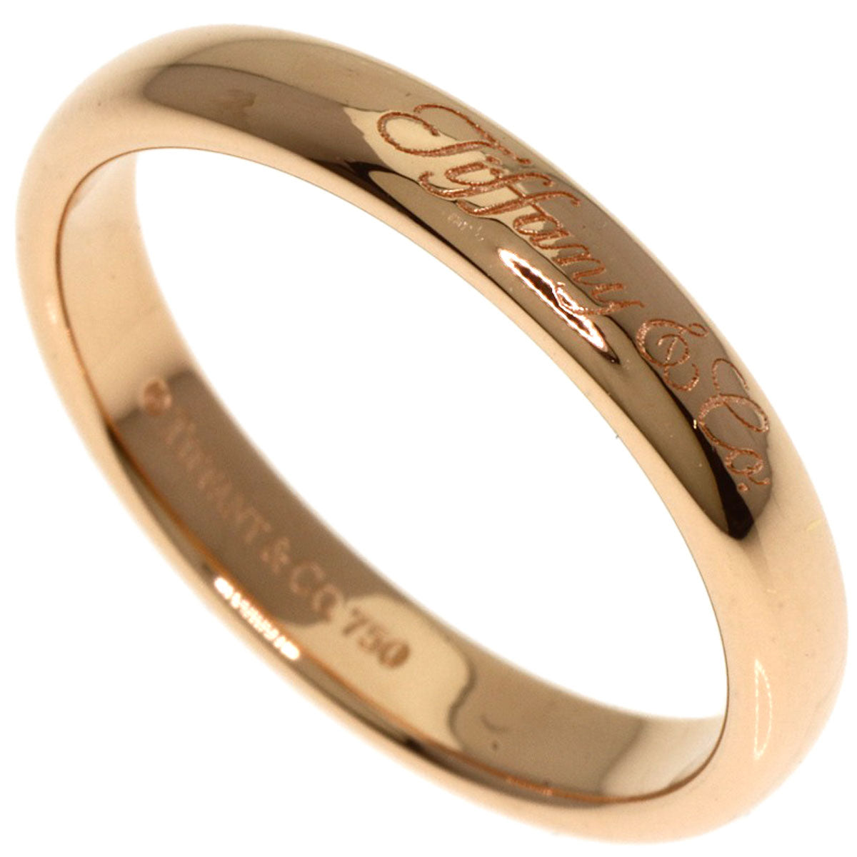 TIFFANY&Co. Notes Wedding Ring K18 Pink Gold Ladies [Used]