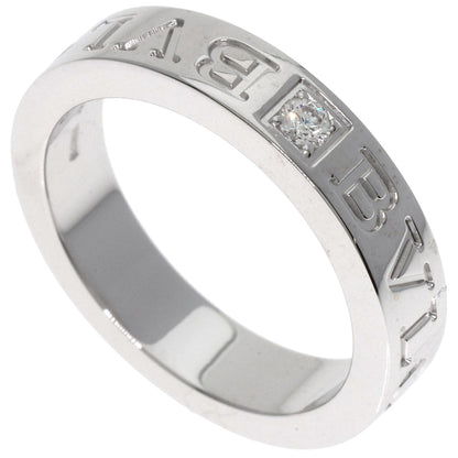 BVLGARI Double logo Diamond Ring K18 White Gold Ladies [Used]