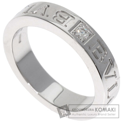 BVLGARI Double logo Diamond Ring K18 White Gold Ladies [Used]