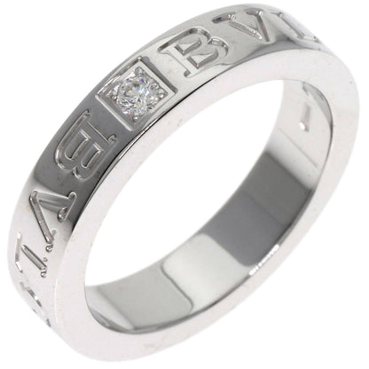 BVLGARI Double logo Diamond Ring K18 White Gold Ladies [Used]