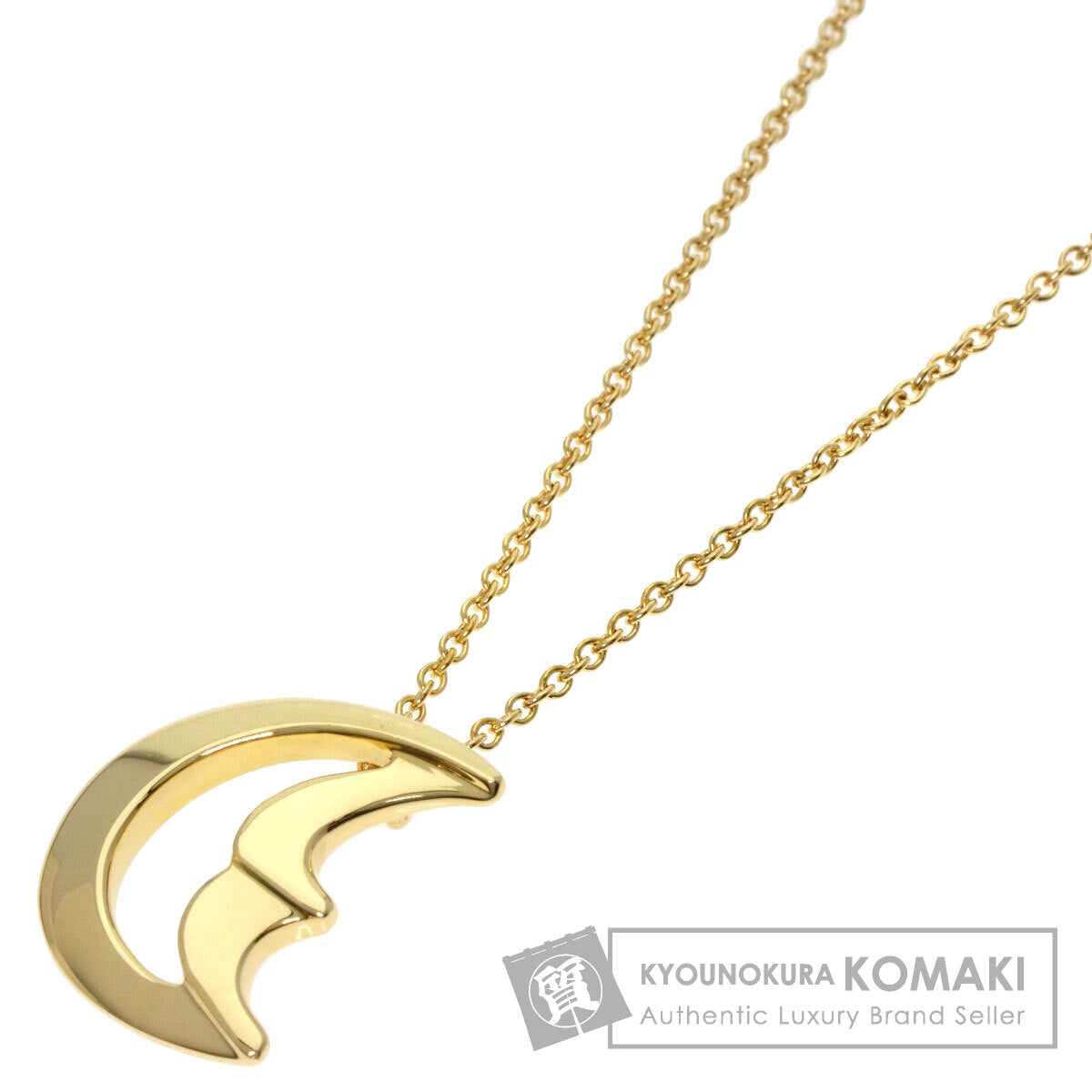 TIFFANY&Co.   Crescent Moon Necklace  K18 Yellow Gold Ladies [Used]