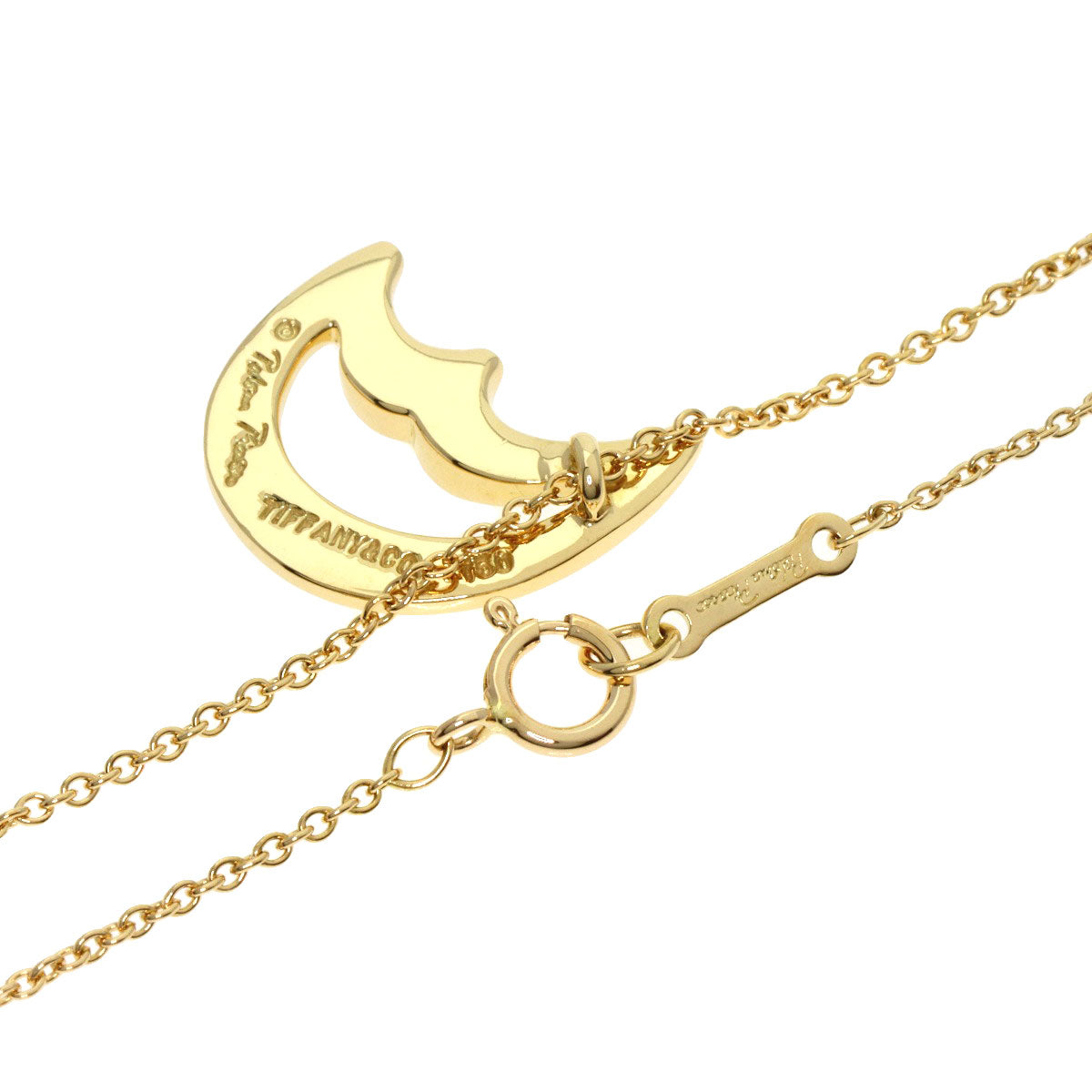 TIFFANY&Co.   Crescent Moon Necklace  K18 Yellow Gold Ladies [Used]