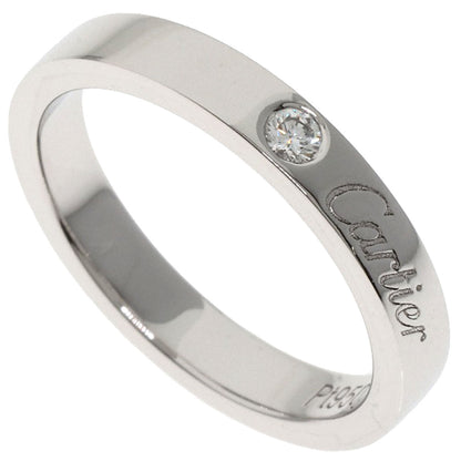 CARTIER C de Cartier 1P Diamond #47 Ring Platinum PT950 Ladies [Used]