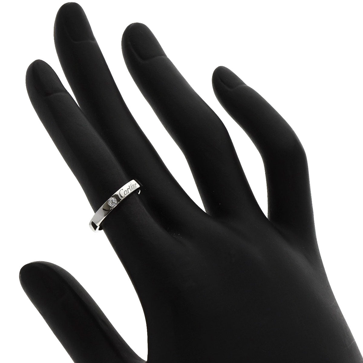 CARTIER C de Cartier 1P Diamond #47 Ring Platinum PT950 Ladies [Used]