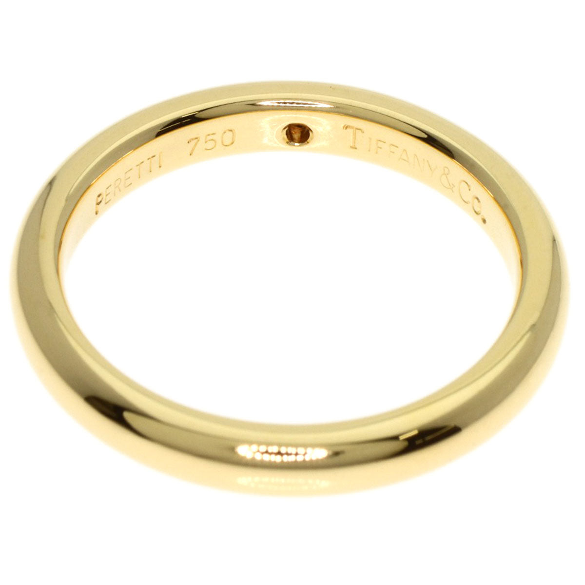 TIFFANY&Co. Stacking Band Diamond Ring K18 Yellow Gold Ladies [Used]