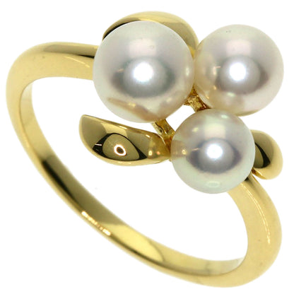 MIKIMOTO Akoya pearl Pearl Ring K18 Yellow Gold Ladies [Used]