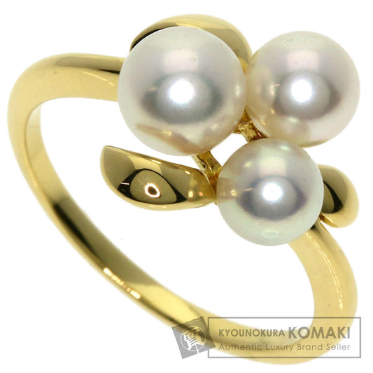 MIKIMOTO Akoya pearl Pearl Ring K18 Yellow Gold Ladies [Used]
