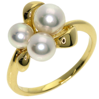 MIKIMOTO Akoya pearl Pearl Ring K18 Yellow Gold Ladies [Used]