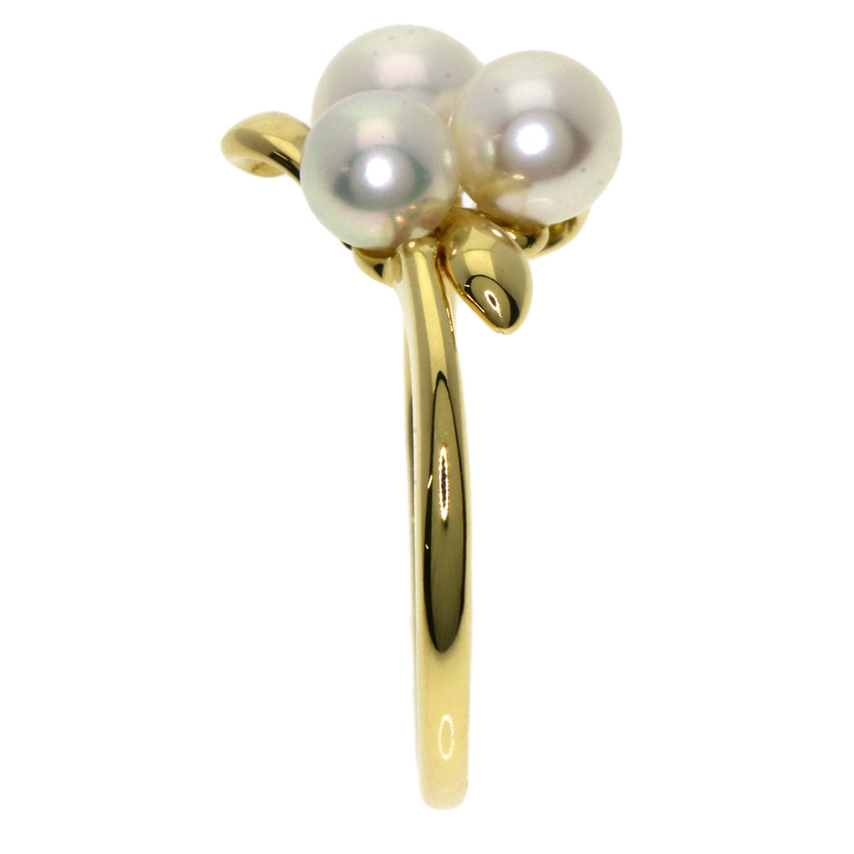 MIKIMOTO Akoya pearl Pearl Ring K18 Yellow Gold Ladies [Used]