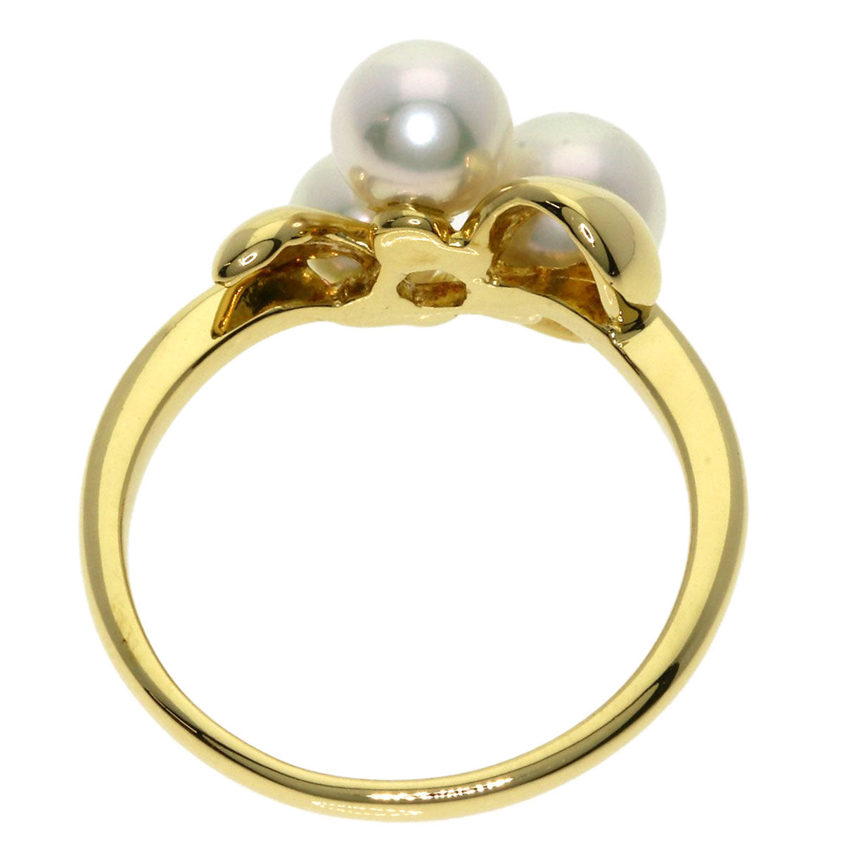 MIKIMOTO Akoya pearl Pearl Ring K18 Yellow Gold Ladies [Used]