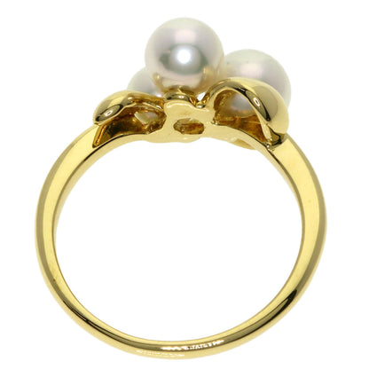 MIKIMOTO Akoya pearl Pearl Ring K18 Yellow Gold Ladies [Used]