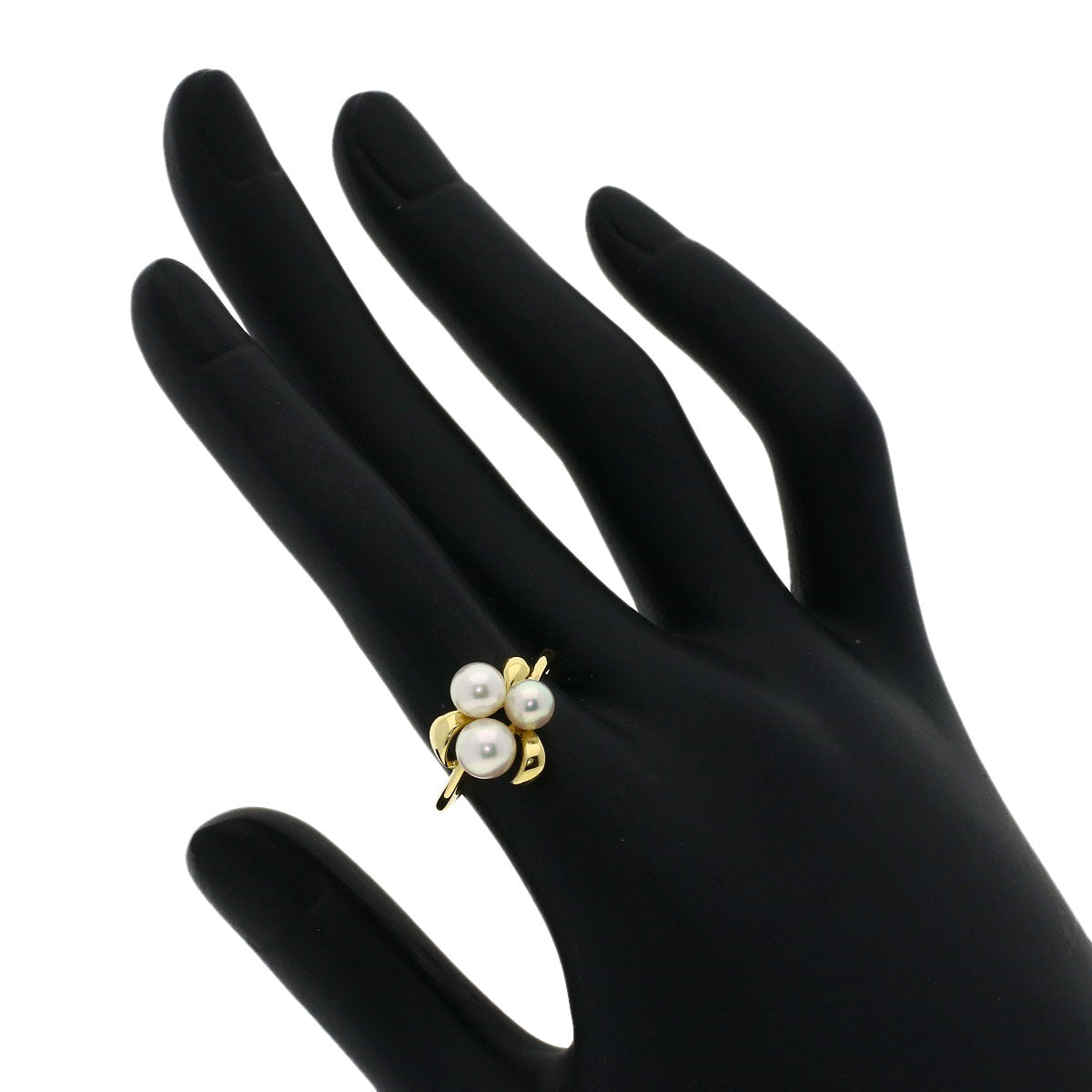 MIKIMOTO Akoya pearl Pearl Ring K18 Yellow Gold Ladies [Used]