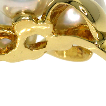 MIKIMOTO Akoya pearl Pearl Ring K18 Yellow Gold Ladies [Used]