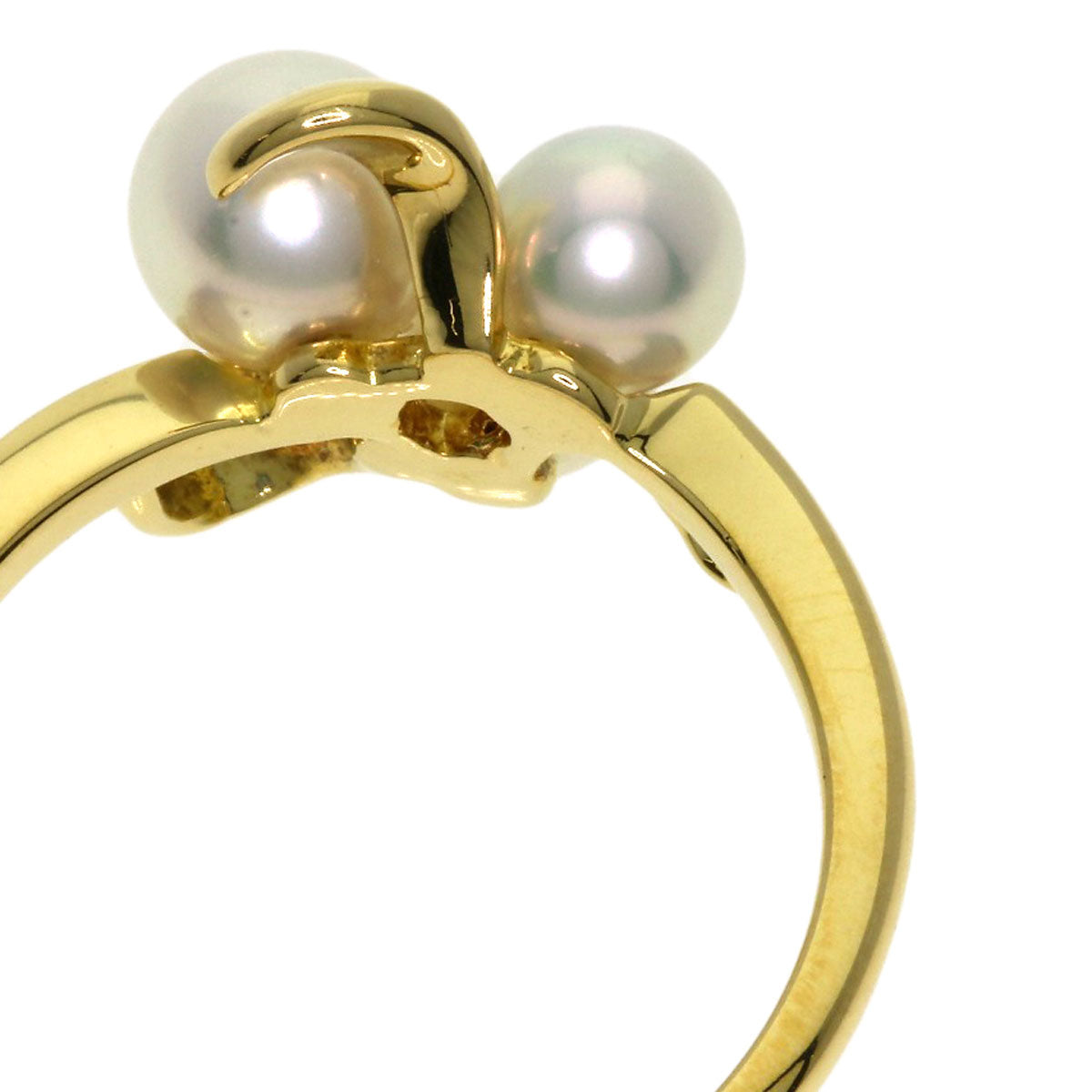 MIKIMOTO Akoya pearl Pearl Ring K18 Yellow Gold Ladies [Used]