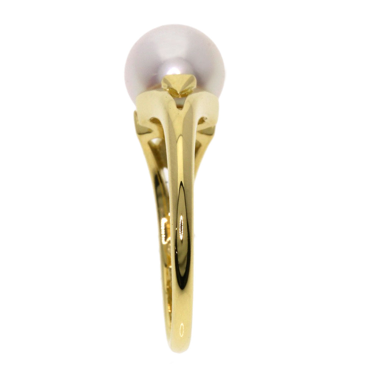 MIKIMOTO Akoya pearl Pearl Ring K18 Yellow Gold Ladies [Used]