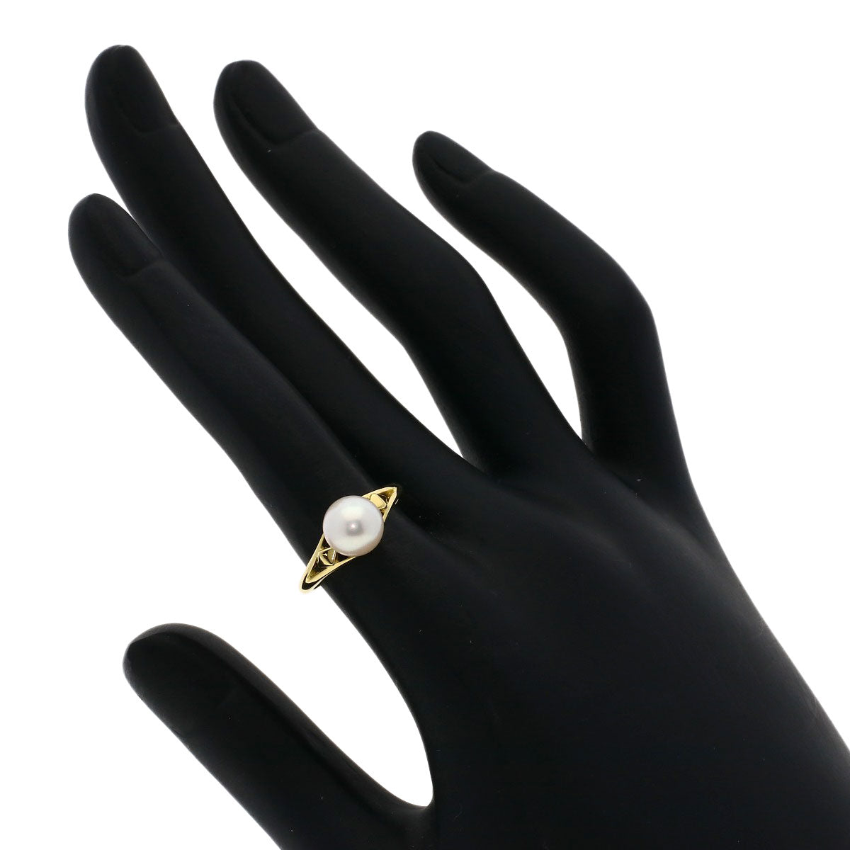 MIKIMOTO Akoya pearl Pearl Ring K18 Yellow Gold Ladies [Used]