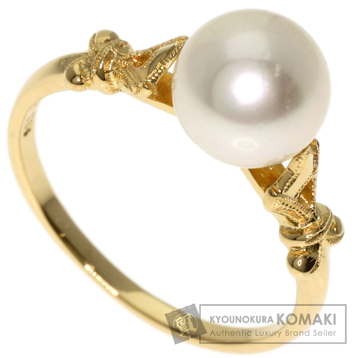 MIKIMOTO Akoya pearl Pearl Ring K18 Yellow Gold Ladies [Used]