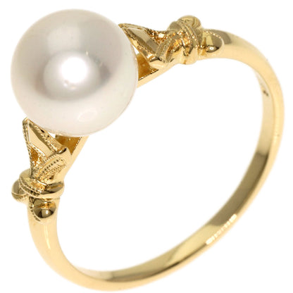MIKIMOTO Akoya pearl Pearl Ring K18 Yellow Gold Ladies [Used]