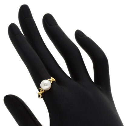 MIKIMOTO Akoya pearl Pearl Ring K18 Yellow Gold Ladies [Used]
