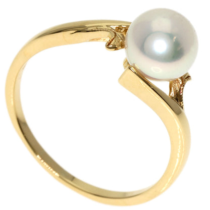 MIKIMOTO Akoya pearl Pearl Ring K18 Yellow Gold Ladies [Used]