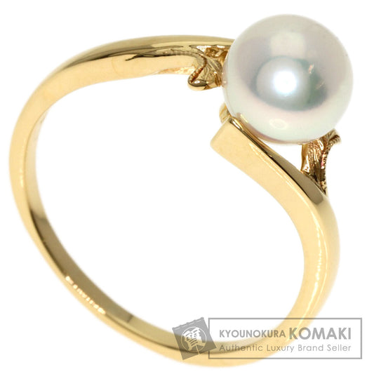 MIKIMOTO Akoya pearl Pearl Ring K18 Yellow Gold Ladies [Used]