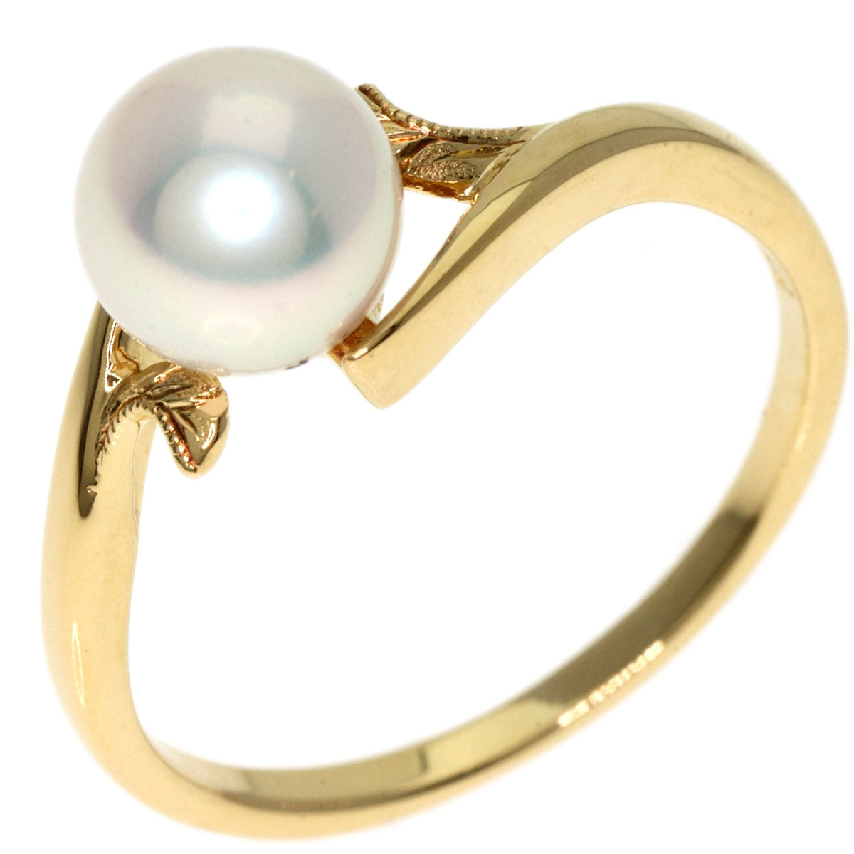 MIKIMOTO Akoya pearl Pearl Ring K18 Yellow Gold Ladies [Used]