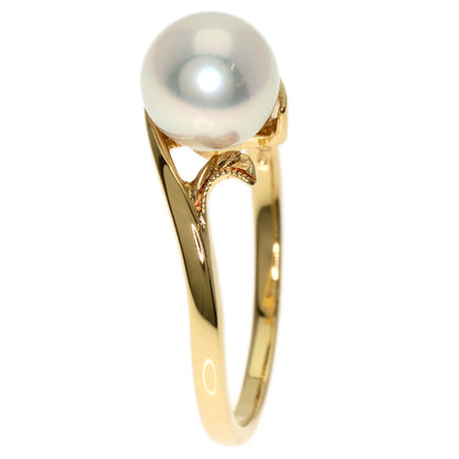 MIKIMOTO Akoya pearl Pearl Ring K18 Yellow Gold Ladies [Used]