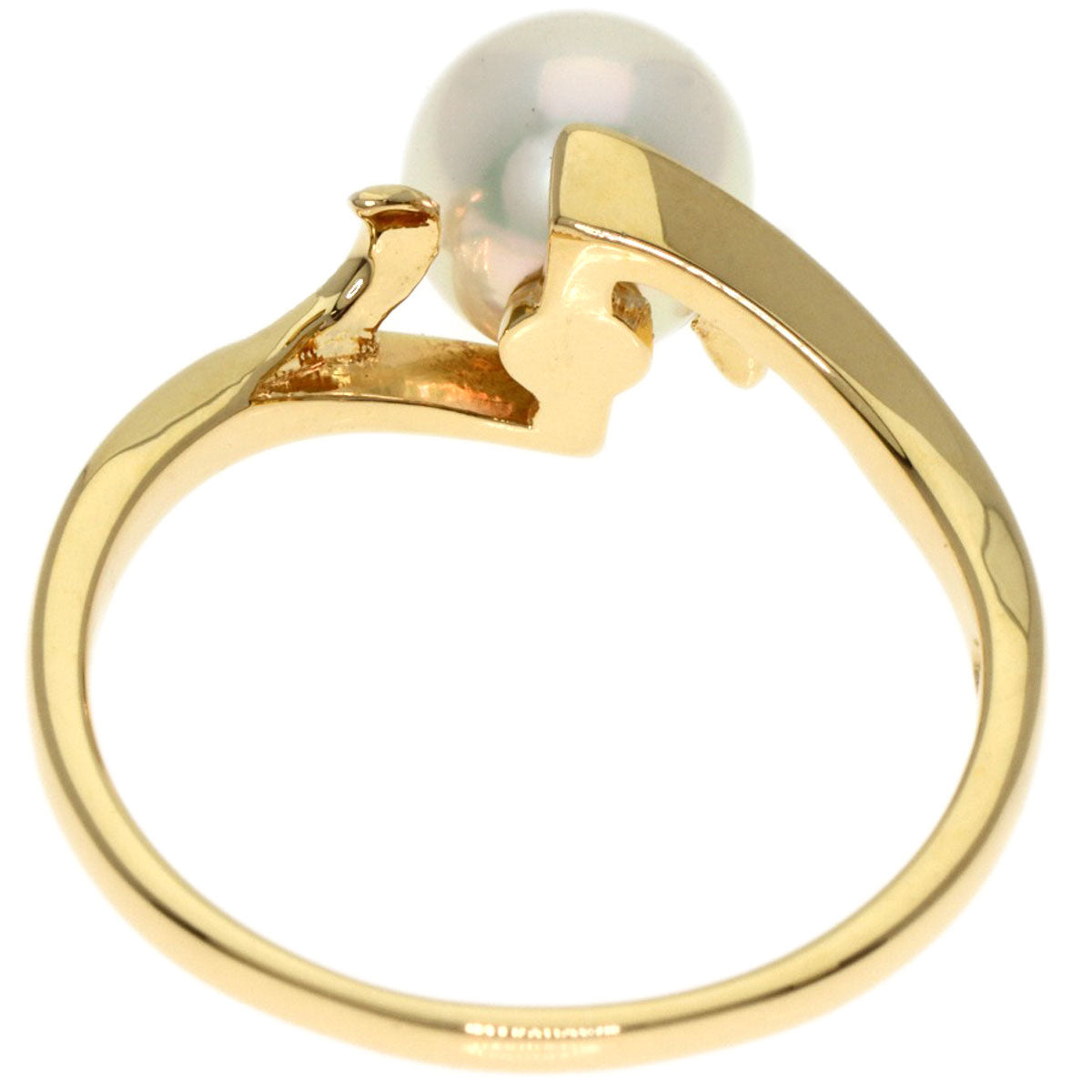 MIKIMOTO Akoya pearl Pearl Ring K18 Yellow Gold Ladies [Used]