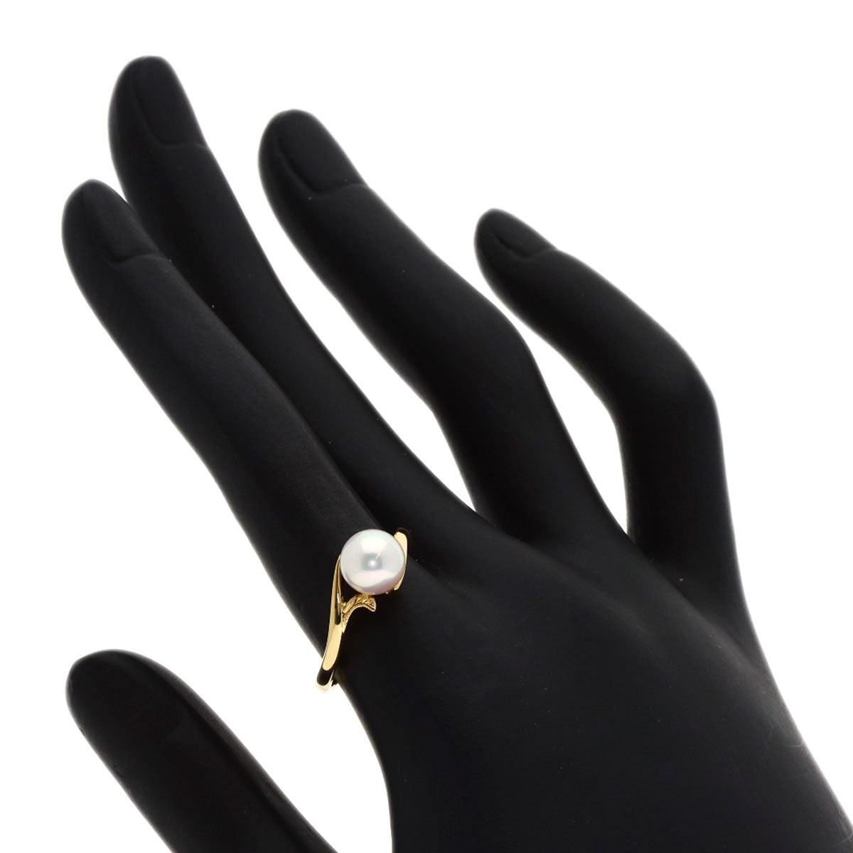 MIKIMOTO Akoya pearl Pearl Ring K18 Yellow Gold Ladies [Used]