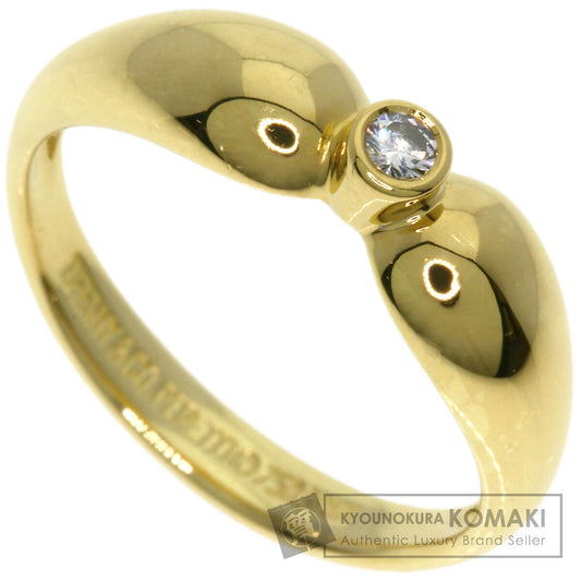 TIFFANY&Co.   Double Teardrop 1P Diamond Ring  K18 Yellow Gold Ladies [Used]