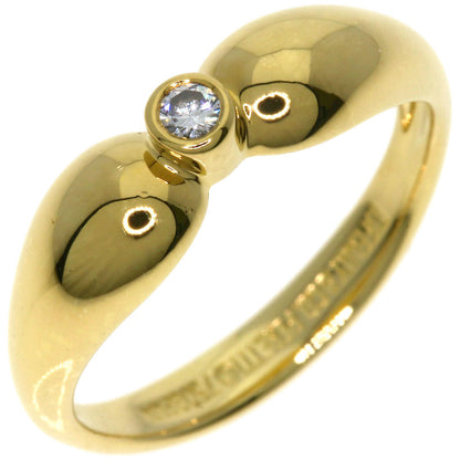 TIFFANY&Co.   Double Teardrop 1P Diamond Ring  K18 Yellow Gold Ladies [Used]