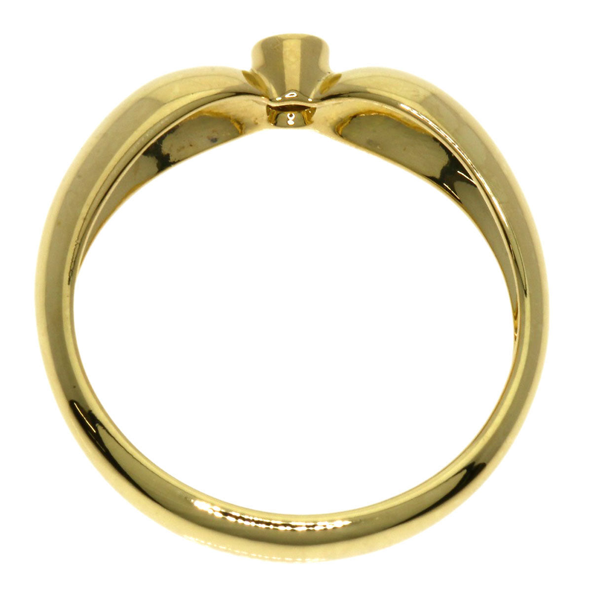 TIFFANY&Co.   Double Teardrop 1P Diamond Ring  K18 Yellow Gold Ladies [Used]