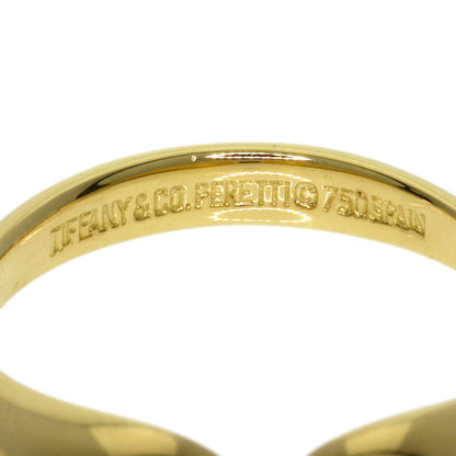 TIFFANY&Co.   Double Teardrop 1P Diamond Ring  K18 Yellow Gold Ladies [Used]