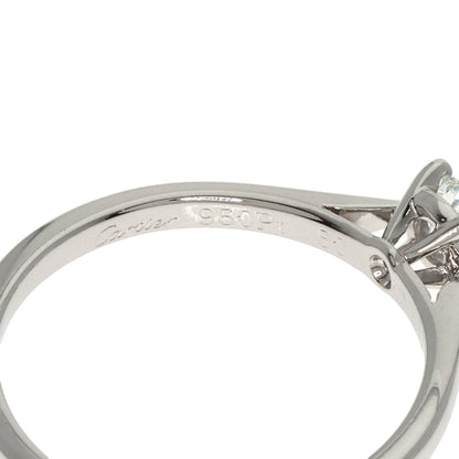 CARTIER Solitaire Diamond Ring Platinum PT950 Ladies [Used]