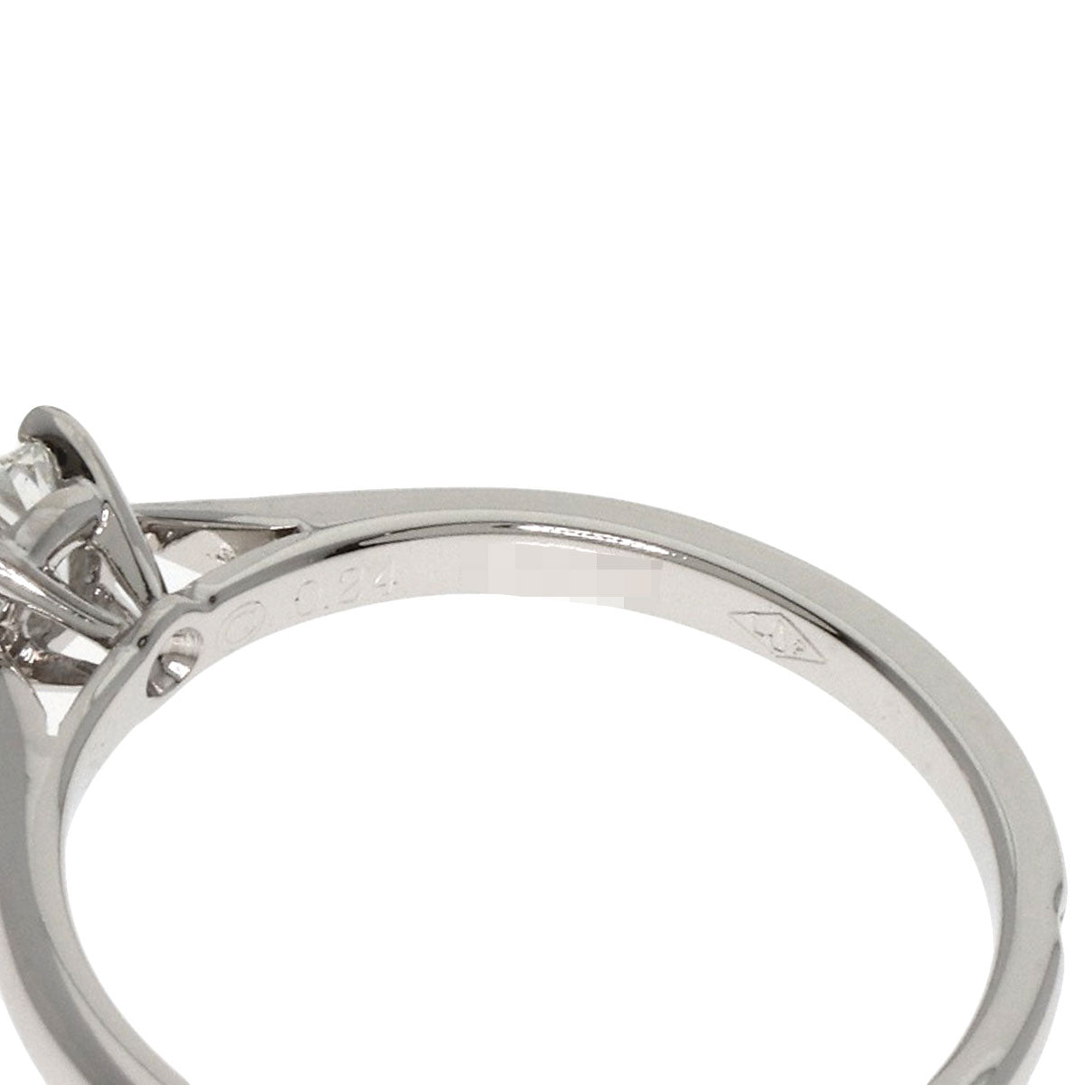 CARTIER Solitaire Diamond Ring Platinum PT950 Ladies [Used]