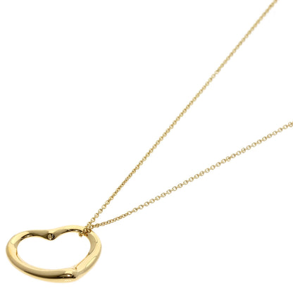 ティファニー オープンハート ネックレス K18イエローゴールド レディース 【中古】【TIFFANY&Co.】